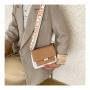 ZR340 2023 Spring New Korean Small Crossbody Small Square Bag Hong Kong Style One Shoulder Broadband Women's Bag
