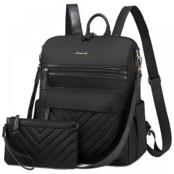 LOVEVOOK Stylish Backpack Purse for Women fashion shoulder bag handbags 2pc large daypack casual travel school business backpack