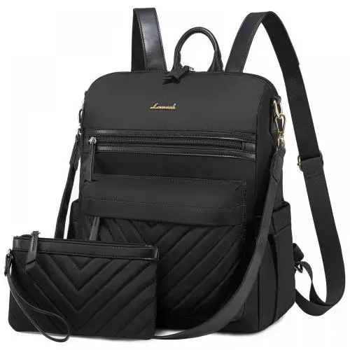 LOVEVOOK Stylish Backpack Purse for Women fashion shoulder bag handbags 2pc large daypack casual travel school business backpack