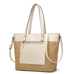 Large Lady Shoulder bags Classy Tote bag Custom Logo Purses And Handbags Designer Elegant Woven Beach Women straw bags handbags