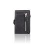 Fashion Smart RFID Wallet Custom Leather Aluminum Pop Up Card Holder Men Metal Wallet