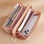 ZR312 2023 New Wallet Women's Long Double Zipper Wallet Japanese Korean Fashion High Capacity Handbag