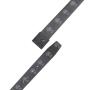 Custom brand printing logo luxury genuine leather belt for men with black stainless steel buckle