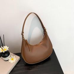 Minimalist fashionable crescent shaped dumpling bag for women 2024 new fashion versatile single shoulder underarm bag for women