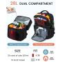 Wholesale 26L Sucipi lightweight lunch bags large Double Deck Cooler Bag Work Beach Camping Picnic insulated cooler backpack bag
