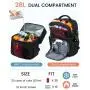 Wholesale 26L Sucipi lightweight lunch bags large Double Deck Cooler Bag Work Beach Camping Picnic insulated cooler backpack bag