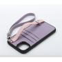 Custom Newest Luxury Brand Leather Mobile Phone Cases Cover With Credit Card Slots Holders Strap Crossbody For Iphone 14 Pro Max