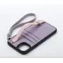 Custom Newest Luxury Brand Leather Mobile Phone Cases Cover With Credit Card Slots Holders Strap Crossbody For Iphone 14 Pro Max