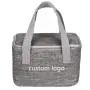 Gelory Custom 6 Cans Small Cooler Bag Square Insulated Lunch Box Reusable Leakproof Thermal Lunch Tote Bag for Men Women