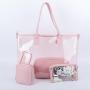 keymay 90%&80%&70% clear High quality Custom outdoor Children clear pvc shoulder bag with pvc cosmetic