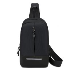 ZX023 Sports Chest Bag Men's One Shoulder Crossbody Bag Nylon Side Crossbody Sling Bag with Adjustable Strap for Running