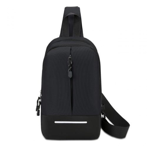ZX023 Sports Chest Bag Men's One Shoulder Crossbody Bag Nylon Side Crossbody Sling Bag with Adjustable Strap for Running