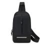 ZX023 Sports Chest Bag Men's One Shoulder Crossbody Bag Nylon Side Crossbody Sling Bag with Adjustable Strap for Running