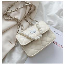 Crossbody women's bag 2023 fashion butterfly design shoulder bags for pearl chain handbags