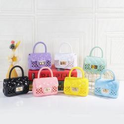 Hollow out jelly bag 2024 ladies handbag pvc small shoulder bag female fashion mini handbags