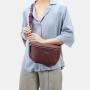 2024 Custom Embroidery PU Leather Waist Bag For Women Crossbody Fanny Pack