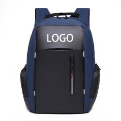 Customized Logo College Schoolbag Knapsack Men's Anti-theft Bag 15.6 Inch Laptop Backpack with USB Charging Port