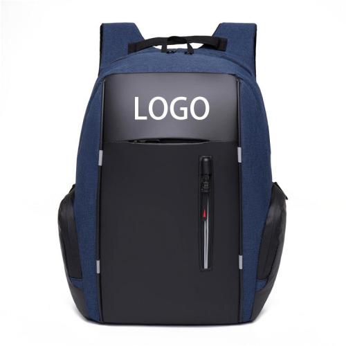 Customized Logo College Schoolbag Knapsack Men's Anti-theft Bag 15.6 Inch Laptop Backpack with USB Charging Port