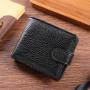High-End Men's Cross-Border Short Wallet Multi-Function PU Leather Credit Card Bag with Waterproof Coin Purse