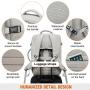 Large travel laptop Backpack TSA-friendly bag wholesale waterproof bag school business travel smart backpack with 3 packing cube