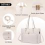 LOVEVOOK New style custom hot sale trendy designer ladies handbags large shoulder PU tote bag Briefcase bags with USB Women