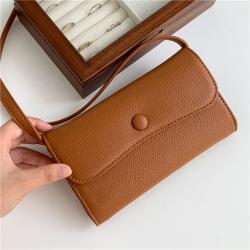 New Design PU Leather Small Crossbody Bag Fashion Ladies Rectangle Purse Phone Bag Soft Women Mini Sling Shoulder Bags