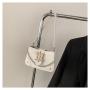 Simple fashion design solid color women's bag 2024 summer new chain sling cross shoulder bag