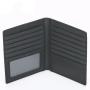 Factory Wholesale Men's Leather Wallets Anti-Theft RFID Blocking Wallet Black Credit Card Holder Money Cash Clip