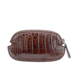 Custom Made Luxury Mini Carteras Genuine Crocodile Ostrich Skin Leather Pop It Coin Purses Credit Card Wallets