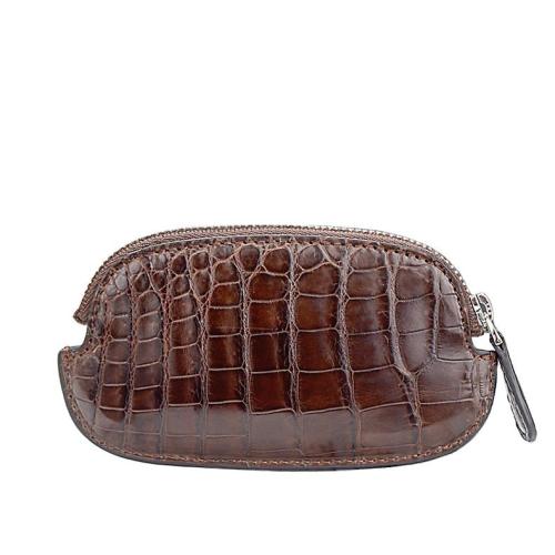 Custom Made Luxury Mini Carteras Genuine Crocodile Ostrich Skin Leather Pop It Coin Purses Credit Card Wallets