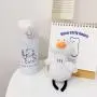 Custom embroidery three-dimensional plush duckling keychain cute doll decoration niche design plus logo