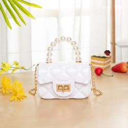 Fashion Custom Girl Shopping Party Jelly Bag Ladies Pearl Handbags Wholesale Purses Women Luxury Handbags Ladies