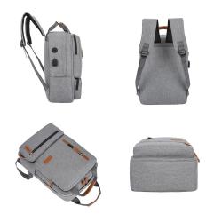 ZF012 Three Sets of Shoulders Bag Customized Oxford Cloth Polyester Cotton Travel Bag Waterproof Double Slider Laptop Backpack