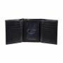 Men's Trifold Chain Wallet with Id Window and Credit Card Pockets Minimalist Genuine Leather Biker Chain Wallet