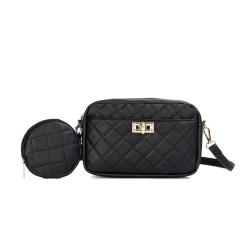 2024 New Diamond Fashionable Messenger Bag Small Fragrance Storage Bag with Large Capacity for Ladies Two-Piece Cosmetic Bag
