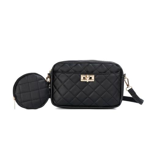 2024 New Diamond Fashionable Messenger Bag Small Fragrance Storage Bag with Large Capacity for Ladies Two-Piece Cosmetic Bag