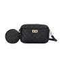 2024 New Diamond Fashionable Messenger Bag Small Fragrance Storage Bag with Large Capacity for Ladies Two-Piece Cosmetic Bag