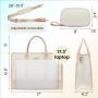 LOVEVOOK Quilted Design Laptop Bags for Women 15.6 in Waterproof Work Tote Bag with Clutch Travel Business Shoulder Bag Handbag