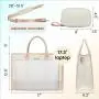 LOVEVOOK Quilted Design Laptop Bags for Women 15.6 in Waterproof Work Tote Bag with Clutch Travel Business Shoulder Bag Handbag
