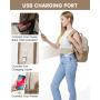 LOVEVOOK Fashion Designer Waterproof Student School bookbag Nurse Teacher daypack quality travel business USB laptop backpack