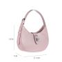 Guangzhou Factory Custom Pu Leather Ladies Tote Bag Pink Shiny Women Hobo Tote Bag Handbags With Custom Printed Logo