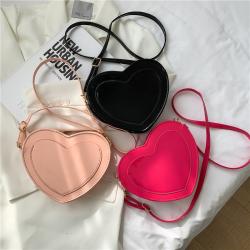 Fashion small Heart bag women's handbag 2023 Autumn cute street trendy love Korean shoulder messenger bags