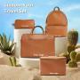 Professional Manufacturer Luxury Custom Logo Leather Travel Bag Vegan Leather Toiletry Bags New Womens Makeup Bag Mens Backpack