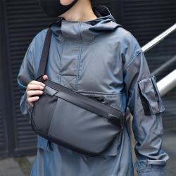 Hot sale shoulder backpack bag for men crossbody sling chest bag waterproof polyester fabric men travel cycling shoulder bag