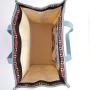 Spot Women's Fashion Handbag Shoulder Canvas Bag Cotton Linen Handbag Color Printing Portable Shopping Bag