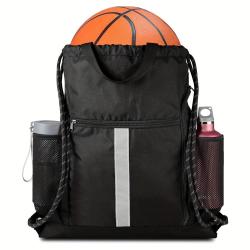 KBW760 Outdoor Sports Backpack Lightweight Foldable Drawstring Gym Bag Basketball Football Training Bag Travel Luggage Bag