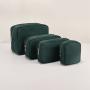 Keymay Fashion New Color DIY Chenille Letter Makeup Bags Gift Pouches Blank Nylon Toiletry Bag Cosmetic Gift Bag