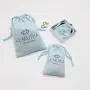 Custom Logo Printed Jewelry Cotton Pouch Small Cosmetic Gift Storage Muslin Packaging Drawstring Cotton Bag