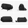 ZF035 Fashion Leisure Travel Simple Crossbody Bag Male Teenager Nylon Satchel Waterproof Wearable Shoulder Work Bag