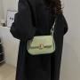 Contrasting color women's saddle bags high quality women's underarm bag 2024 summer product single shoulder crossbody bag